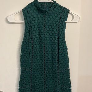 Lulu’s Forest Green Midi Dress